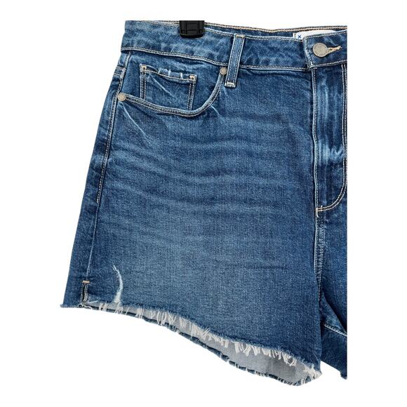 Paige Shorts Margot distressed raw hem denim size 32 - Picture 2 of 7